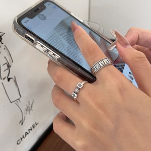 Yinruitai S925 Sterling Silver Mahjong <b>Ring</b> Women Vintage Style Adjustable <b>Open</b> Design New Year <b>Ring</b> - Product Image 1