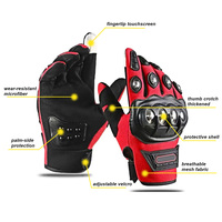 Gants tactiques d'été à doigts entiers pour le cyclisme en plein air, la moto, la course, la sécurité, avec protection renforcée des articulations, gants de sport