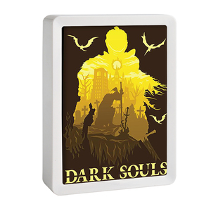 Figura <span class=keywords><strong>di</strong></span> gioco Nightlight compleanno regalo creativo Dark Souls 3D Night Paper Carving Lamp - Product Image 3