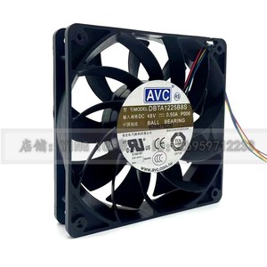 พัดลมระบายความร้อนแบบแกน AvC ขนาด 120 มม. 48V 0.50A แบบลูกปืน ติดตั้งในท่อ สำหรับใช้งานในอุตสาหกรรม - Product Image 1
