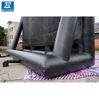 Écran de cinéma gonflable de taille géante de 17.5m(57ft) Écran de projection gonflable Écran de cinéma mobile extérieur