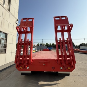 Remolque <span class=keywords><strong>de</strong></span> Plataforma Baja <span class=keywords><strong>de</strong></span> 4 Ejes, 80 Toneladas, 100 Toneladas, Remolque <span class=keywords><strong>de</strong></span> Plataforma Baja para Trabajo Pesado, en Venta - Product Image 5