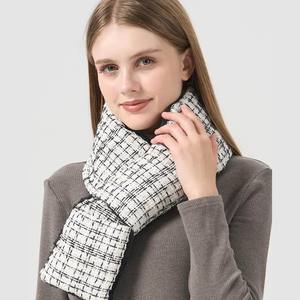 16 Years Factory Custom logo <strong>Tweed</strong> Tartan Plaid Neck Warmer for Women and Men Soft <strong>Scarf</strong> with Plush Lining - Product Image 6