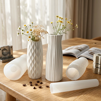Molde de silicona estilo nórdico de venta directa de fábrica para bandeja redonda de almacenamiento, florero, portavelas de forma de vela y rosa, y soporte para velas de té, para resina y yeso