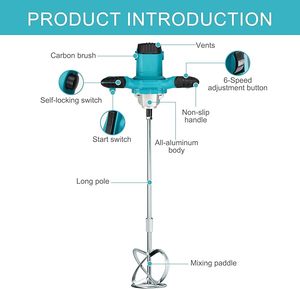 工业用电动手动混凝土水泥立式搅拌机商用进料油漆搅拌机 - Product Image 6