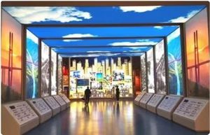 Éclairage LED pour carrelage de sol, bleu clair, luminosité 5000 cd, 178 °   Angle de visionnement, installation fixe en intérieur, utilisation en salle d'exposition - Product Image 2