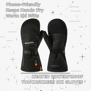 Gants thermiques chauffants extensibles pour homme, imperméables, compatibles écran tactile, avec 3M pour le ski alpin - Product Image 2