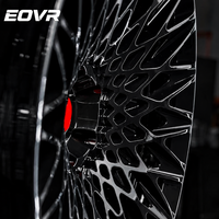 Rines EVOR de Aleación Forjada de Lujo para Auto, Diseño Cóncavo Profundo en Negro Brillante, 5x114.3 5x120 5x130 para Mercedes C8 15 18 19 20 26 Pulgadas