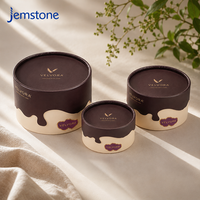 Boîte ronde rigide en carton kraft, design exclusif, 3 pièces, tube cylindrique pour chocolat de luxe en gros pour boutique