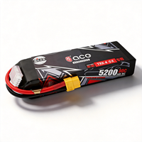 Baterai Lipo Isi Ulang Tattu 11.1V 3S 1100mAh-5200mAh 50C 70C Hardcase untuk Mobil RC 1/10