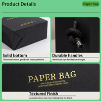 Sacs en papier miniatures écologiques biodégradables personnalisés avec poignée en corde simple, texture premium, imperméables, recyclables, emballage cadeau de luxe
