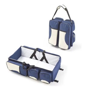 Muestra gratuita de cuna portátil multifuncional para bebés recién nacidos, extraíble y lavable, para viajes al aire libre, con bolsa grande para pañales y cama. - Product Image 2