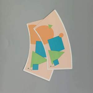 Abanicos de Papel C1S Estucados Personalizados para Vasos de Papel de Una Sola Capa para Alimentos, Impresión Flexográfica - Product Image 3