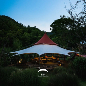 Starwild Glamping Large <b>Tarp</b> Tent Outdoor Restaurant Pavilion Waterproof Polyester Oxford Cloth Summer Use - Product Image 2