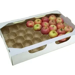 Revêtement de plateau de fruits en papier écologique, emballage en papier avocat Kiwi pomme, revêtements de plateau pour le transport