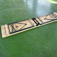 Location de mobilier d'extérieur : Ensemble de tables pliantes en bois massif pour pique-nique et bière
