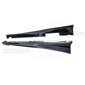 Jupes latérales de voiture noires brillantes style SK-260 pour Honda Accord Inspire 2019-2022 - Kit de protection de carrosserie et accessoires automobiles - Product Image 4