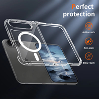Coque de téléphone antichoc transparente magnétique pliable anti-jaunissement, modèle 2026, en promotion, pour iPhone Duo 18 Fold et Samsung Z Fold 6 7 8