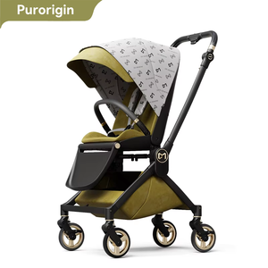 Poussette 3-en-1 Purorigin OEM&ODM de luxe légère en aluminium à 4 roues pliable avec siège auto en tissu Oxford pour bébés de 0 à 36 mois - Product Image 1