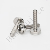 Vis à tête plate en titane M6 M8 M10 anodisées CNC, écrous et vis en titane brut Gr5, vis en titane pour moto