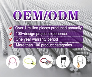 Neue benutzer definierte hochwertige Sicherheit Heckklappe Slow Cable Sling Edelstahl Drahtseil Kabel baugruppe Verzinkte Draht <span class=keywords><strong>Lanyard</strong></span> - Product Image 2