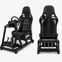 Siège de simulation de course inclinable EDDY, universel et réglable, pour simulateur F1 GT, chaise de cockpit de jeu pour PC et console de jeu de course