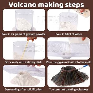 Jouets scientifiques pour enfants Zhorya, kit scientifique DIY pour l'éruption de volcans, kit éducatif de physique pour l'école, jouets éducatifs pour enfants - Product Image 3