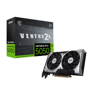 การ์ดจอ Ventus GeForce RTX 5050 8GB GDDR6 PCI 5.0 รุ่น 8G VENTUS 2X OC MSI Ventus GeForce RTX 5050 8GB GDDR6 PCI 5.0 Gr - Product Image 1