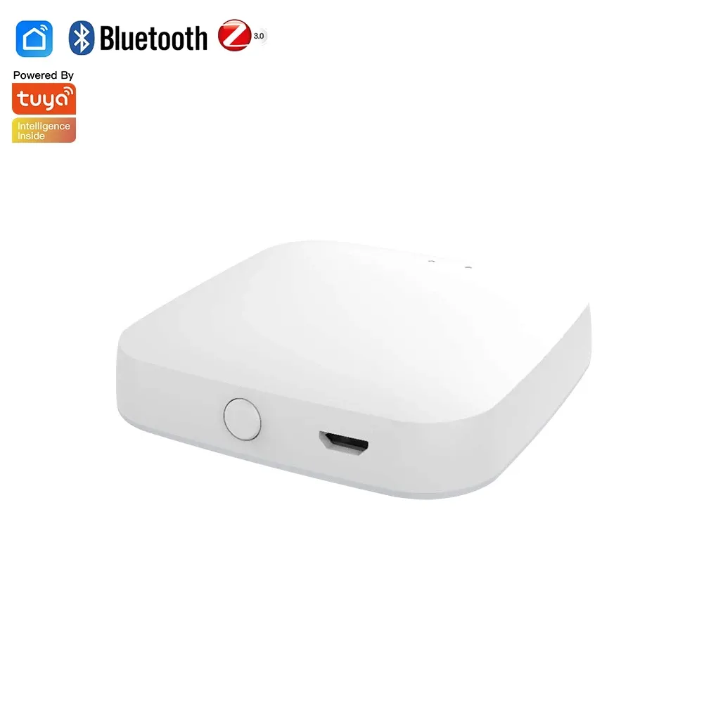 Smart Multi-mode Gateway ZigBee 3.0 WiFi BLE Mesh Hub Work with Tuya Smart App Voice Control via Alexa Google Home