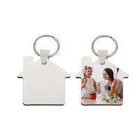 Porte-clés moderne en MDF en forme de maison avec logo personnalisé pour anniversaire et décoration intérieure - Haute qualité