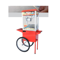 Máquina comercial de palomitas de maíz, precio barato con carro