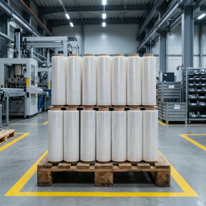 Customized Clear PE <b>Pallet</b> Stretch <b>Wrap</b> Roll Industrial LLDPE Stretch Film China Supplier - Product Image 3