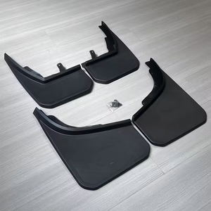 Plástico ABS de alta calidad, 4 Uds., guardabarros traseros delanteros negros mate anchos, adecuados para guardabarros de coche 2020-2023 Defender 90 110 - Product Image 3