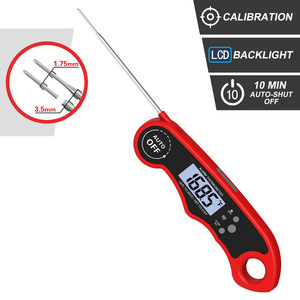 IP7 cuisine outil Double sonde pliable thermomètre numérique BBQ Barbecue <span class=keywords><strong>culinaire</strong></span> gril viande ménage thermomètres cuisson des aliments - Product Image 4