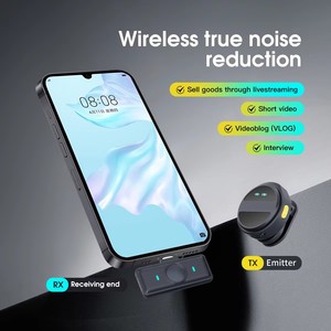 SX21 <b>wireless</b> lavalier <b>microphone</b> round, compact and portable, not easy to lose, can be hung on the neck, with long battery life - Product Image 5