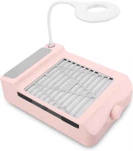Nail Dust Collector, Adjustable Suction, Professional Nail Fan Dust Collector With Light Manicure Dust Collector - Product Image 1