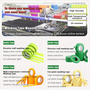 Giấy sản xuất Crepe Họa Sĩ tự dính cao su tự nhiên sơn Tước bán buôn masking tape giấy - Product Image 3