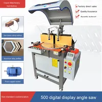 Machine de découpe d'angle en aluminium à affichage numérique 500, pour profilés en alliage d'aluminium, grande capacité, Ouxin Cut