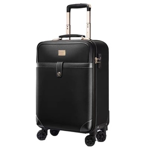 360 Degree 28 Inch Soft Genuine Real Leather Carry <strong>on</strong> Luggage <strong>Laptop</strong> Bag Travel Set Luggage <strong>Case</strong> With TSA Lock - Product Image 1