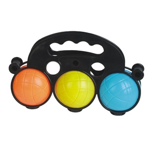 Ensemble de boules de pétanque françaises personnalisées avec logo sur mesure et support en bois - Product Image 3