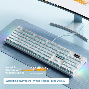  Clavier mécanique sans fil triple mode avec écran rétroéclairé, programmable et personnalisable pour le gaming - Product Image 2