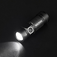 Mini lampe torche tactique LED haute puissance en alliage d'aluminium, batterie CR123A, fonction stroboscopique, 30g, légère, facile à utiliser