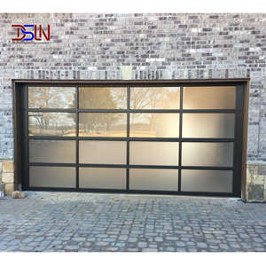 Porte de garage à enroulement automatique coupe-vent en alliage d'aluminium moderne pour entrepôt, application industrielle et villa - Product Image 1