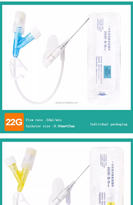 Cánula Intravenosa en Forma de <span class=keywords><strong>Y</strong></span> con Puerto de Inyección, Aguja de Infusión 18Ga 20Ga 22Ga 24Ga - Product Image 6