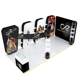 Assemblage rapide 10-20 stand d'exposition portable pour salon professionnel affichage d'exposition de cadre de tuyau de construction rapide pour les salons - Product Image 1