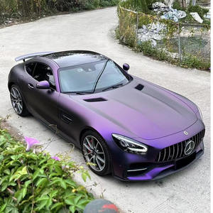 Film vinyle de protection automobile de haute qualité, couleur violet mat, vinyle PVC pour envelopper les voitures, film vinyle de couleur, enveloppe complète anti-rayures, rouleau de changement de couleur - Product Image 3