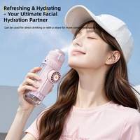Ventilador Portátil Mini con Rociador de Agua, Diseño Nuevo, para Niños, Estudiantes, Multifuncional, Botella de Agua, Venta al Por Mayor
