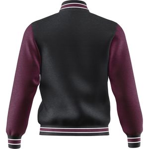 FOXA Men's Varsity <b>Jacket</b> Fleece Regular Fit Button Closure Casual Baseball Bomber <b>Jacket</b> - Product Image 3