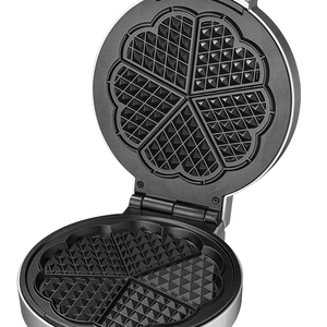 364175 1000W sola fetta <span class=keywords><strong>di</strong></span> cuore waffle maker fisso non-bastone rivestito AL piatto 5 <span class=keywords><strong>cuori</strong></span> rotondo classico <span class=keywords><strong>di</strong></span> disegno HA CONDOTTO LA luce indicata - Product Image 2