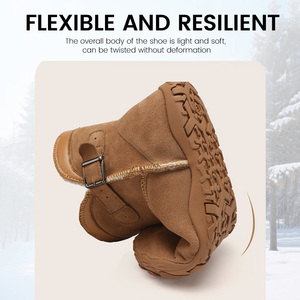 Chaussures de randonnée antidérapantes minimalistes du fabricant en gros Bottes de neige pieds nus avec logo personnalisé et bout large sans chute pour l'hiver - Product Image 5